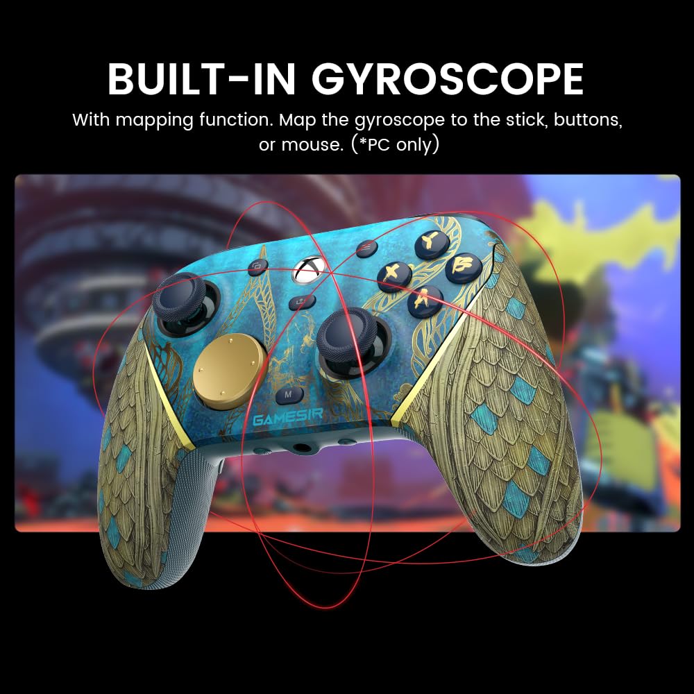 Wireless controller (compatible with Xbox, PC, and Android) featuring TMR joysticks.