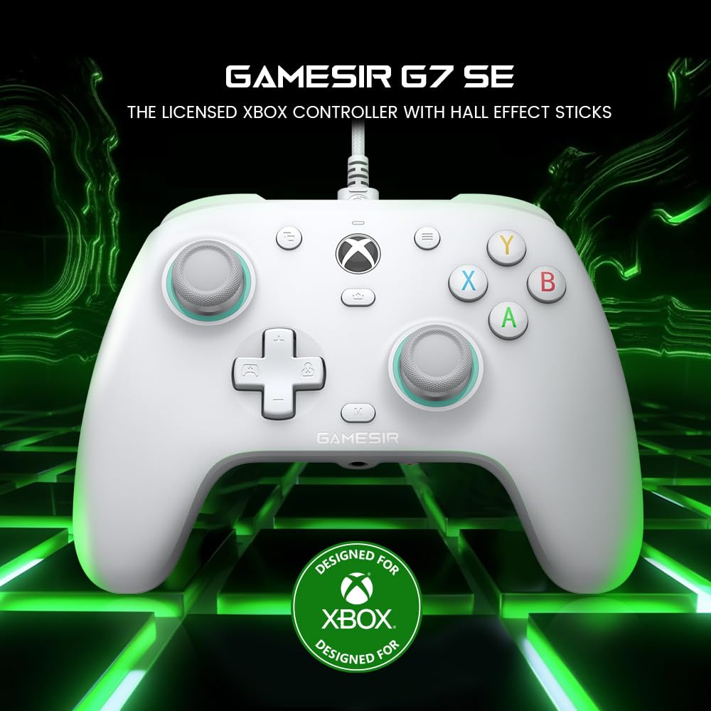 GameSir G7 SE Wired Controller, compatible with Xbox Series X|S, Xbox One, and Windows 10/11.