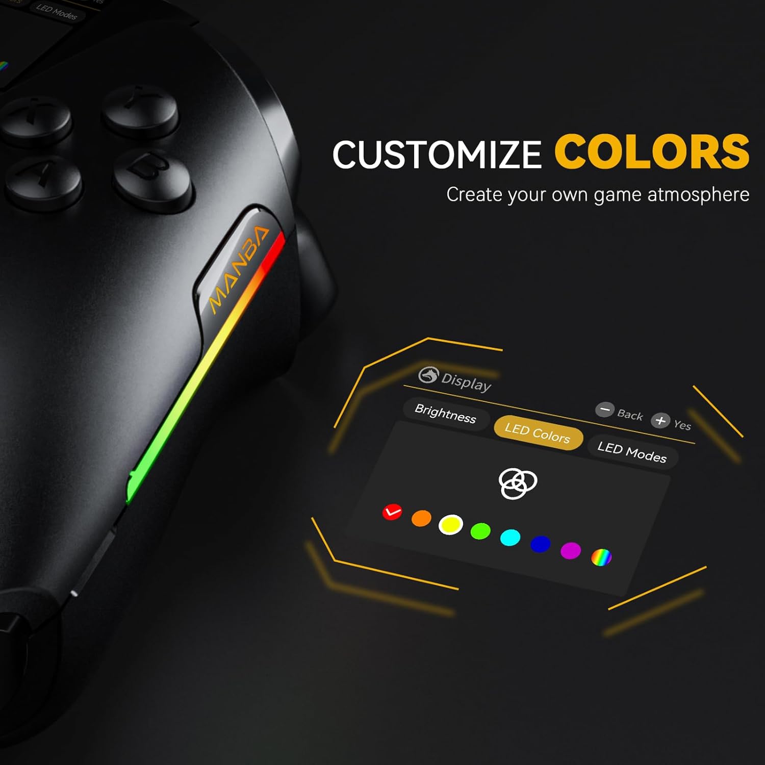 Wireless Game Controller with Interactive Screen