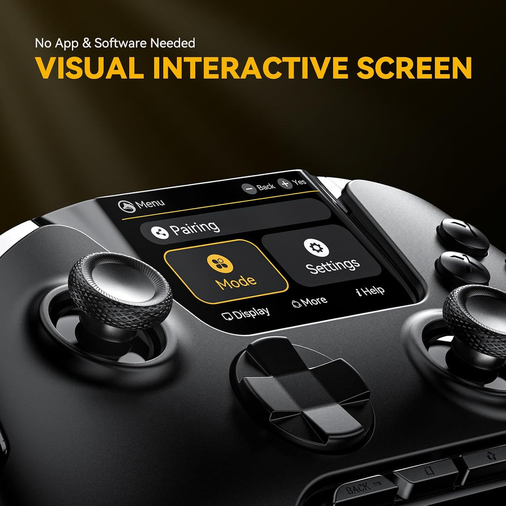 Wireless Game Controller with Interactive Screen