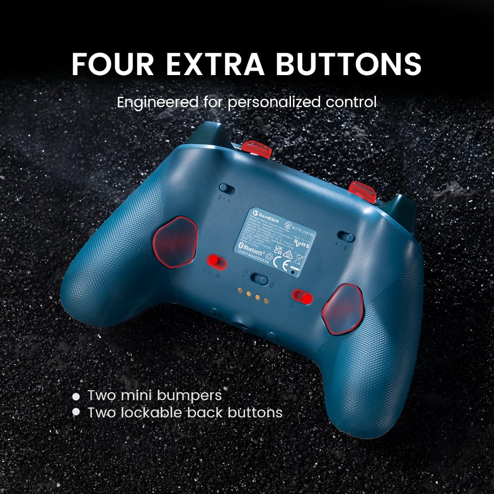 Wireless controller (compatible with Xbox, PC, and Android) featuring TMR joysticks.