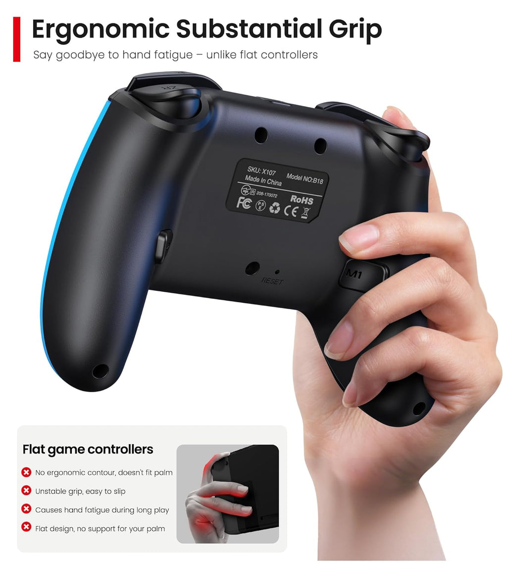 Wireless controller for Nintendo Switch/Switch 2/Lite/OLED.