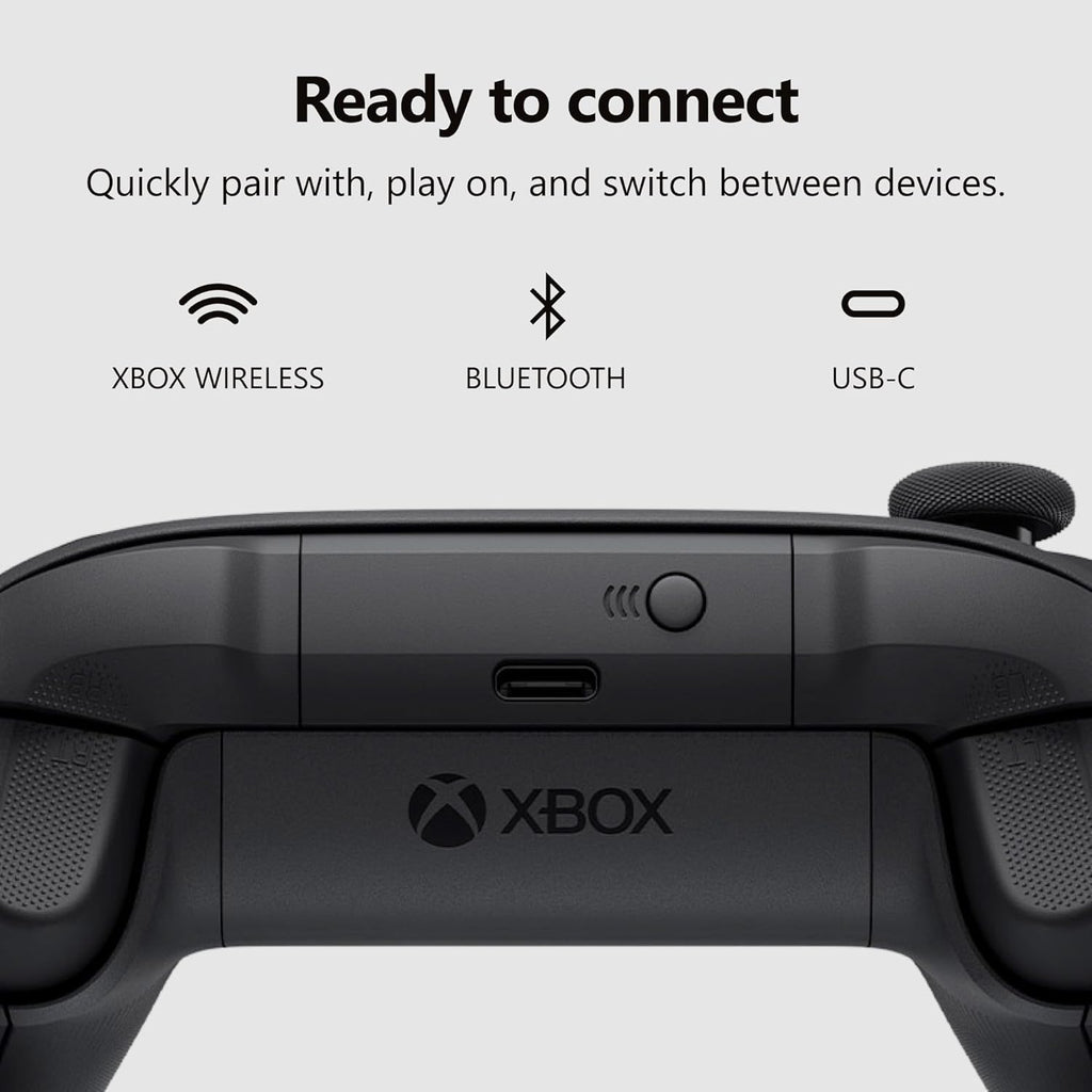 Wireless Game Controller | Compatible with consoles, PC, and cloud gaming devices | Textured grip