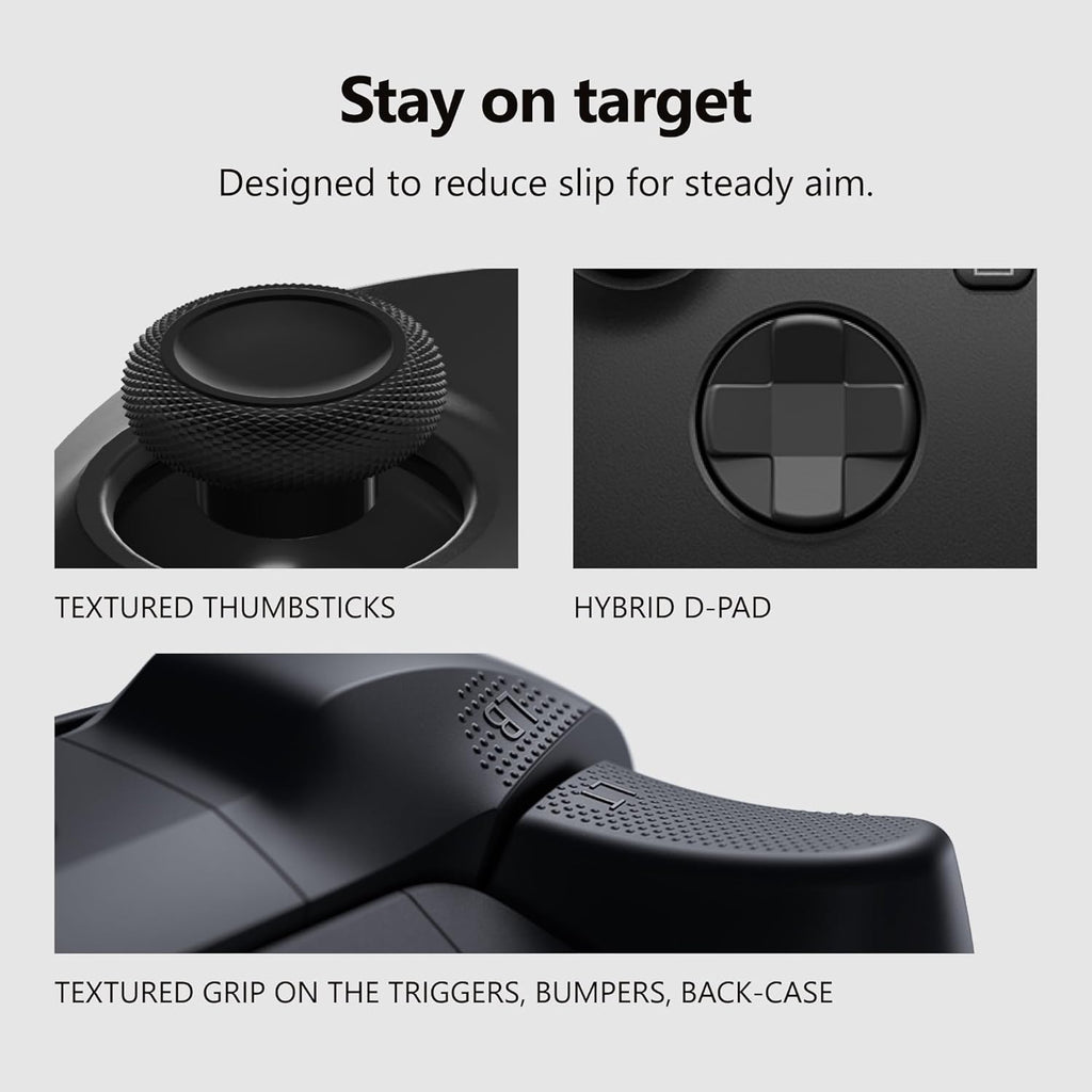 Wireless Game Controller | Compatible with consoles, PC, and cloud gaming devices | Textured grip