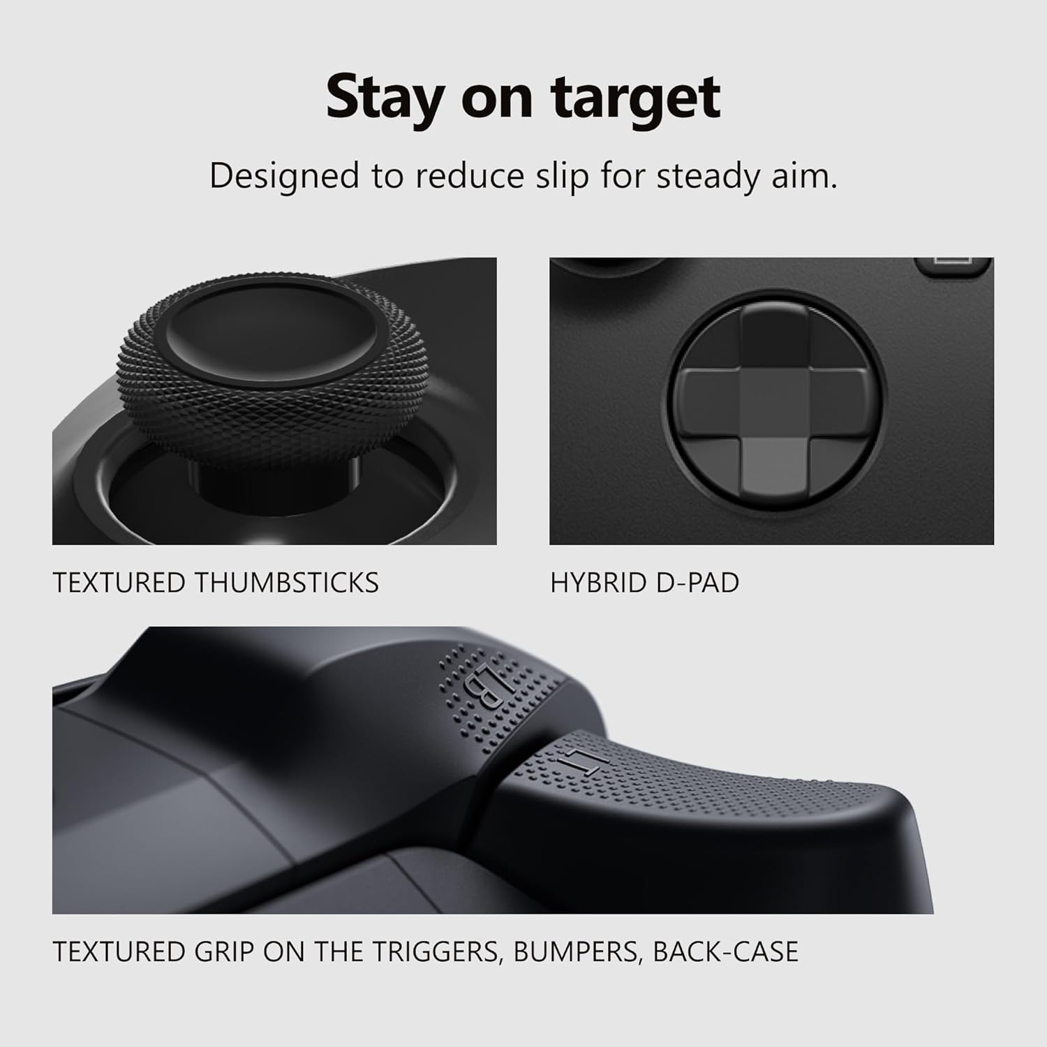 Wireless Game Controller | Compatible with consoles, PC, and cloud gaming devices | Textured grip