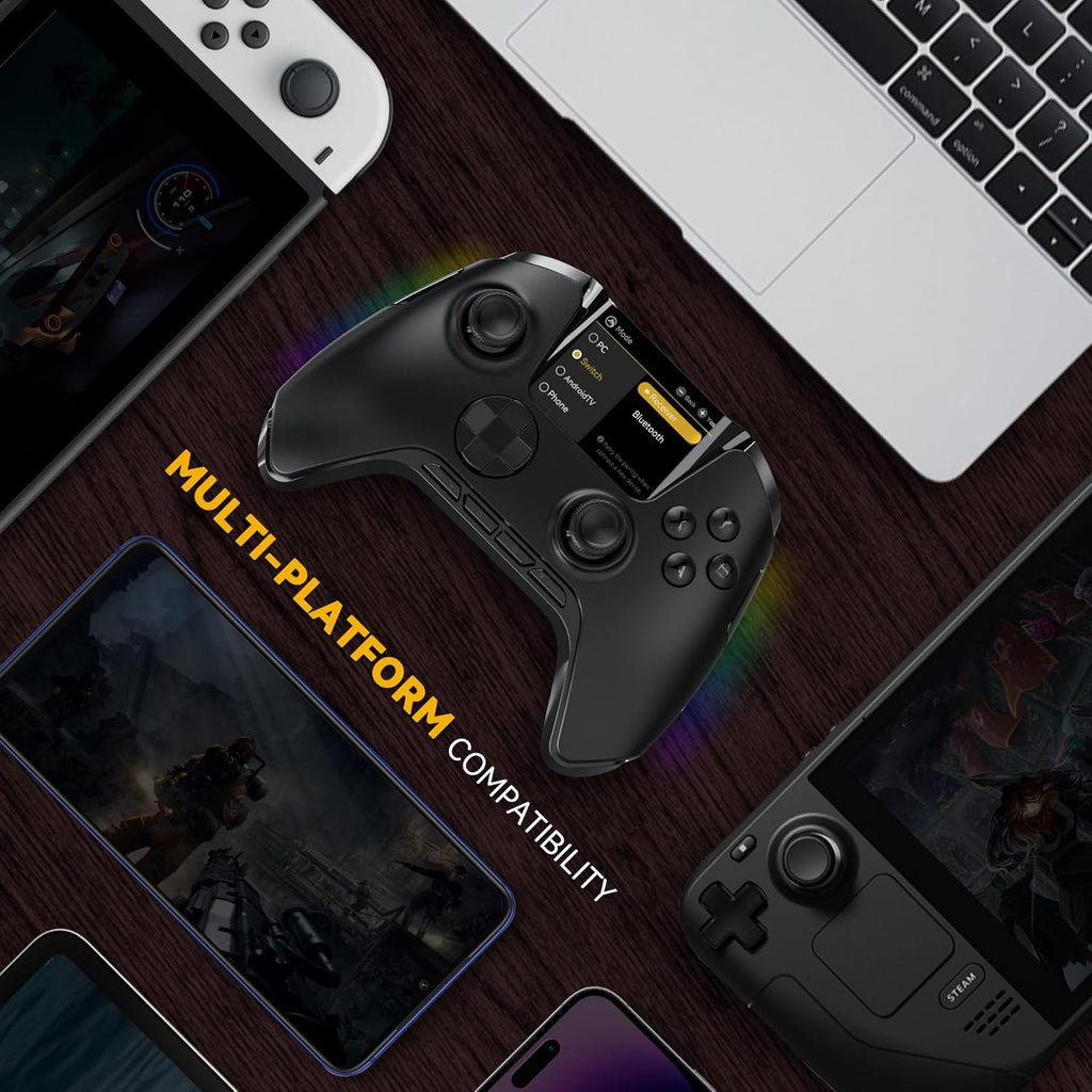 Wireless Game Controller with Interactive Screen